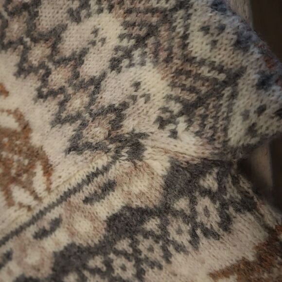 Orvis 0882 HK 89W Women’s Sz M (10/12) 100% Wool Button Front Sweater - Picture 8 of 9